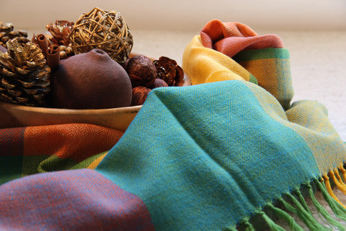 pure wool blended in the colors of Fall